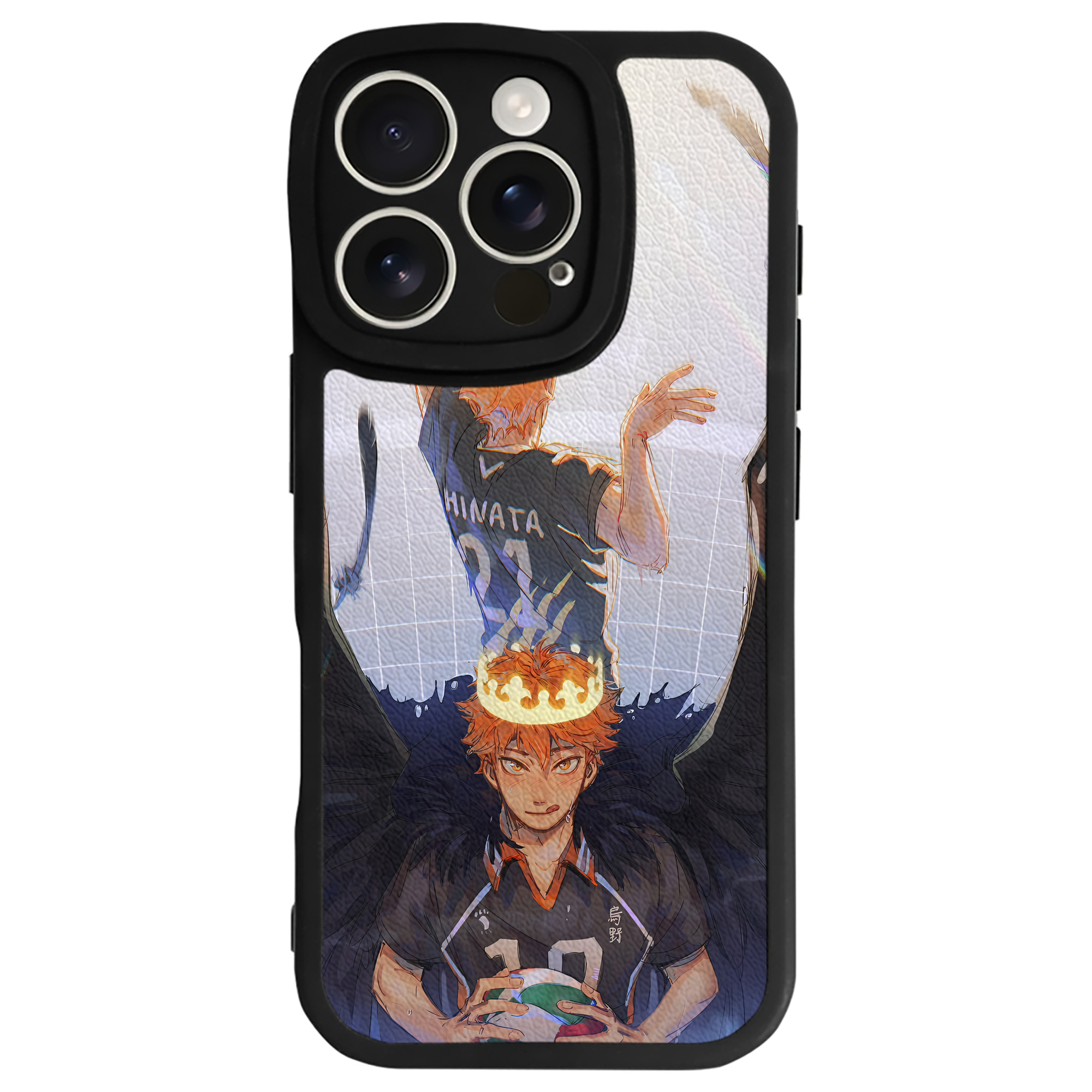 （画像用） ハイキュー!! Haikyu!! 【iPhone 16シリーズ対応】シリコンスマホケース（レザー調） 材質：シリコン